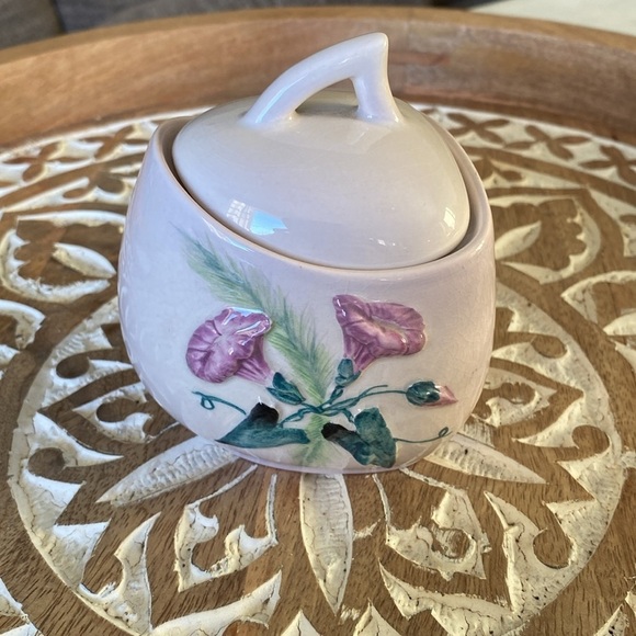 Carlton Ware Handpainted, Made in England, Morning Glory, Teapot & Sugar Dish - Picture 8 of 15